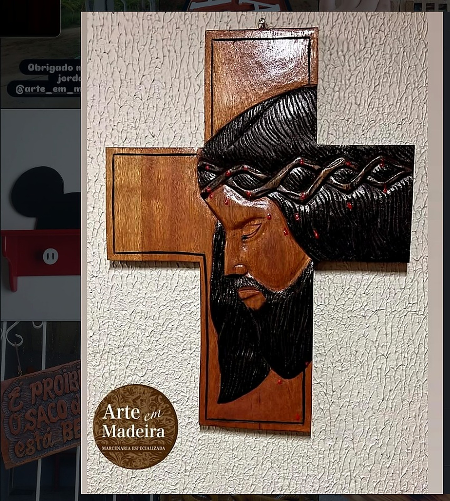 Talha religiosa em madeira